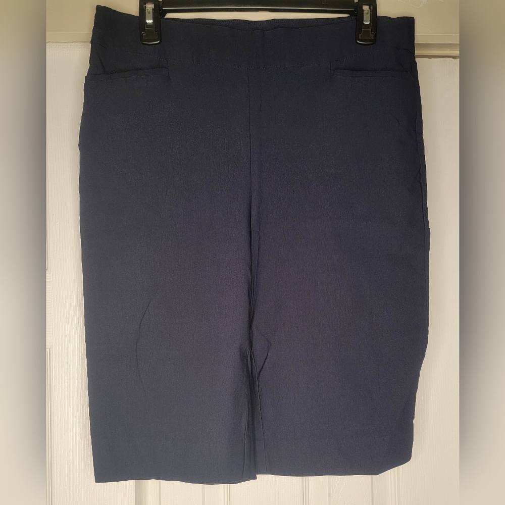 Chico's  Bermuda Navy Blue Shorts